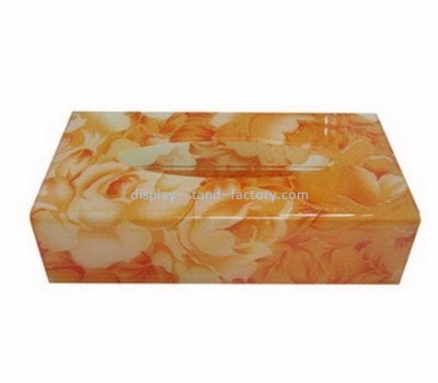 China acrylic display manufacturers custom boutique tissue box rectangular tissue box holders NAB-036