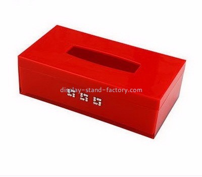 Customized acrylic plastic acrylic boxes custom cute tissue box decorated tissue box NAB-040
