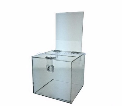 Customized acrylic suggestion box ballot box voting lockable ballot box NAB-045