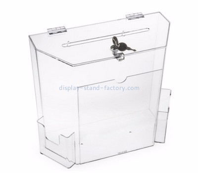 Custom lockable ballot box perspex suggestion box plastic ballot box NAB-049