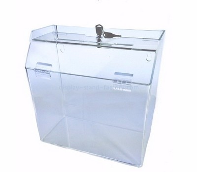 Custom clear acrylic ballot box large acrylic ballot box clear suggestion box NAB-051