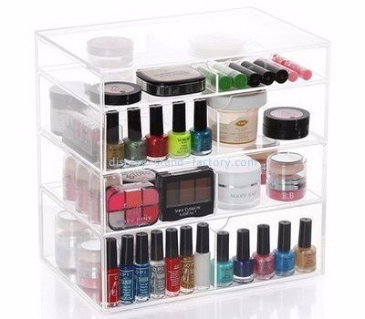Acrylic display factory custom acrylic makeup drawer organizer box NMD-069