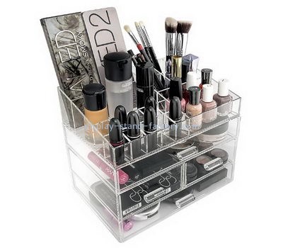 Acrylic display factory custom acrylic makeup tray organizer drawer NMD-080
