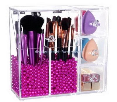 Acrylic display factory custom acrylic cosmetic makeup organizer storage brush holder NMD-083