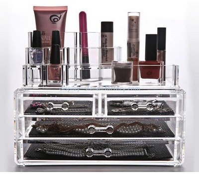 Display box manufacturer customize makeup acrylic drawer organizer NMD-168