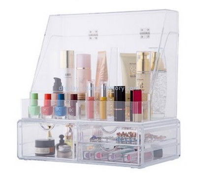 Display stand manufacturers customize acrylic clear makeup drawer organizer NMD-176
