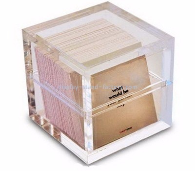 Acrylic display factory customized acrylic tea bag box with lid NAB-114