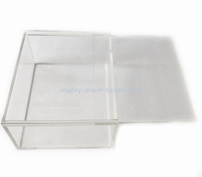 Perspex manufacturers customized acrylic box with sliding lid NAB-120
