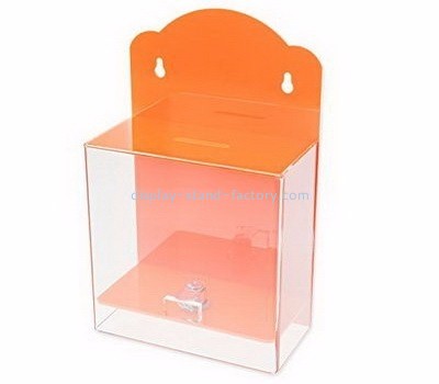 Acrylic manufacturers customized voting ballot suggestion box with lock NAB-164