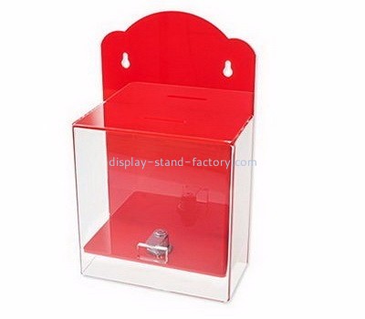 Acrylic display manufacturers customized office suggestion ballot box with lock NAB-166