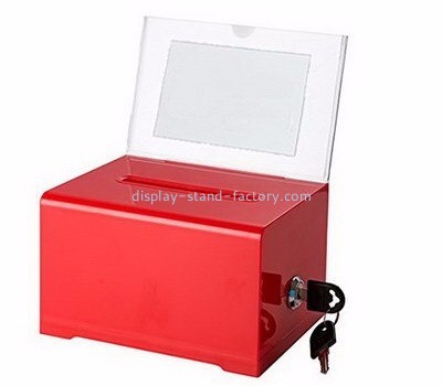 Suggestion box supplier customized cheap colored acrylic ballot boxes NAB-171