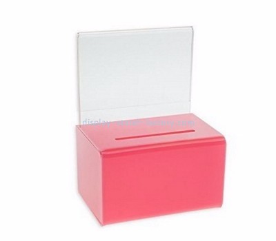 Display box manufacturer customized acrylic collection boxes for charity NAB-181