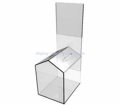 Charity collection boxes suppliers customized christmas acrylic charity boxes NAB-195