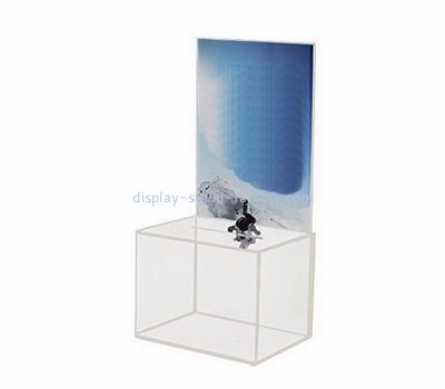 Charity collection boxes suppliers customized acrylic staff suggestion ballot box NAB-222