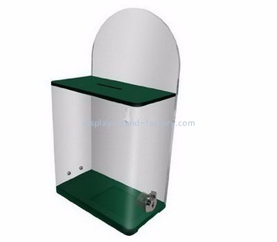 Charity collection boxes suppliers customized acrylic company suggestion ballot box NAB-226