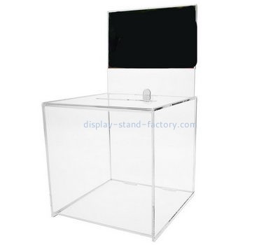 Acrylic supplier customized clear acrylic voting ballot box NAB-258