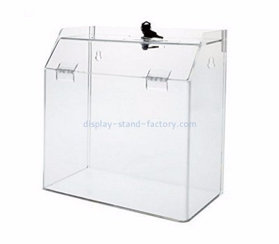 Acrylic donation box suppliers customized election ballot box with lock NAB-264
