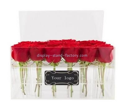 Acrylic display supplier customized acrylic rose box NAB-329