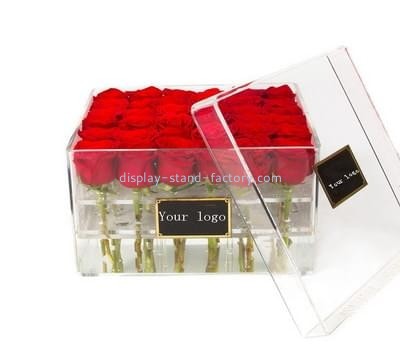 Acrylic items manufacturers customized acrylic rose flower box NAB-335