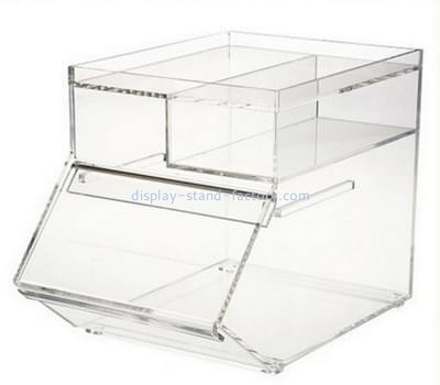 Acrylic plastic manufacturers customized countertop bakery display case containers NAB-346