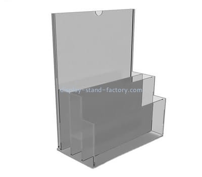 Product display stands suppliers custom acrylic desktop brochure holders NBD-385