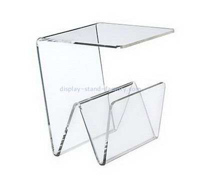 Acrylic products manufacturer custom lucite standing magazine rack NBD-451