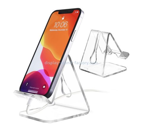 Lucite ürünleri tedarikçisi özel akrilik cep telefonu tutucu standı NDS-097