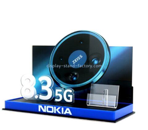 Perspex ürünleri üreticisi özel akrilik 5G cep telefonu ekran standı NDS-090