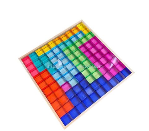 Lucite item manufacturer custom acrylic Jenga Children\'s colorful cubes NBL-229