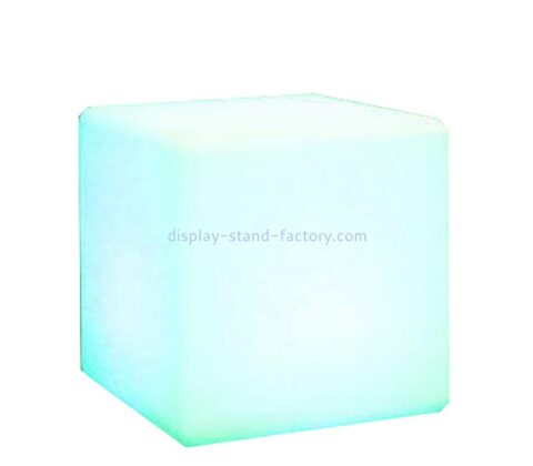 Acrylic display manufacturer custom plexiglass rechargeable LED cube light lamp NDD-105