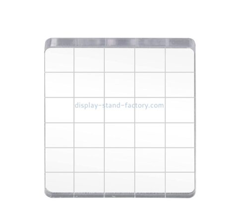 China perspex manufacturer custom plexiglass DIY crafts scrapbooking stamping block NLC-110