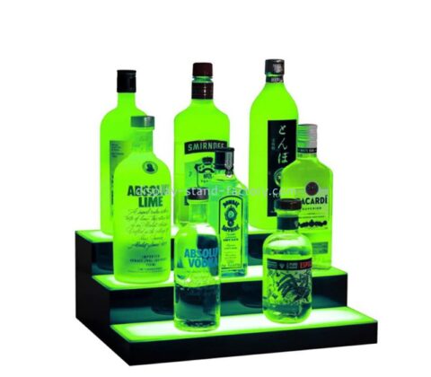 Plexiglass products manufacturer custom acrylic luminous wine bottle display holder NLD-075