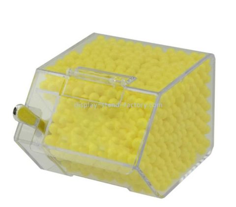 China lucite manufacturer custom acrylic supermarket candy box clamshell food box NFD-379