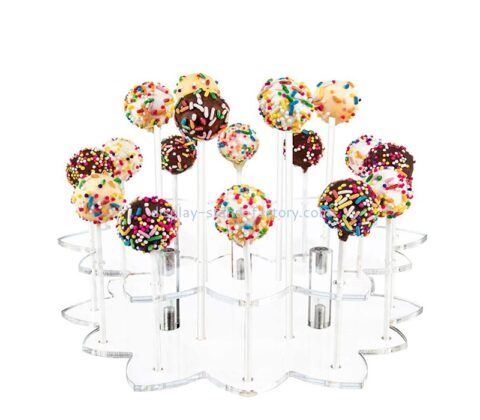 Lucite display manufacturer custom acrylic cake pop display stand holder NFD-374