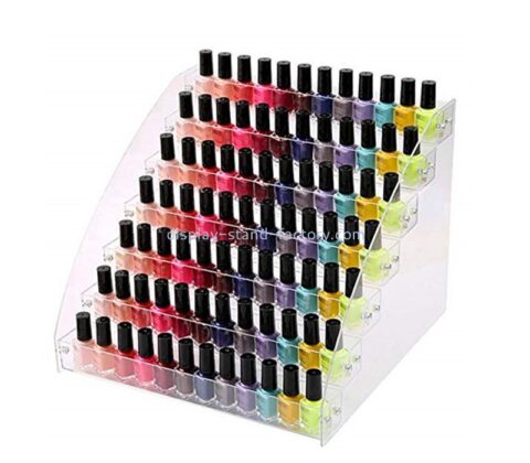 Plexiglass item supplier custom acrylic nail varnish bottles display stand holder NMD-794