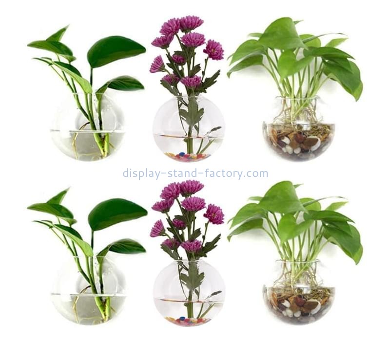 Plexiglass item manufacturer custom acrylic wall plant bowl NOD-071