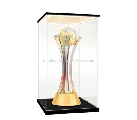 China plexiglass manufacturer custom acrylic show case with LED light NDD-096