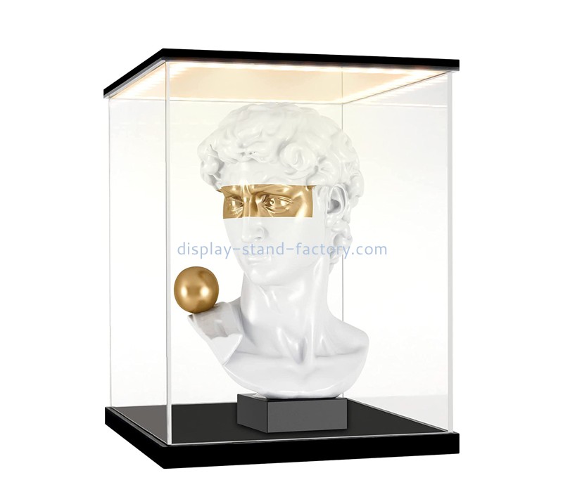 Lucite box manufacturer custom acrylic LED colorful l ight showcase NDD-092