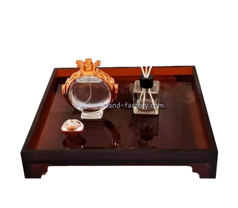 Plexiglass item manufacturer custom acrylic makeup organizer tray STD-409