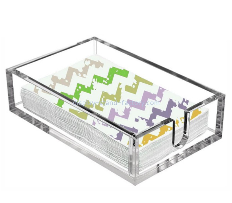 アクリル項目製造者の注文のプレキシガラスのナプキンの収納箱 STD-407