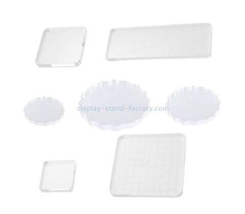 Plexiglass display manufacturer custom acrylic ink stamps blocks NLC-095