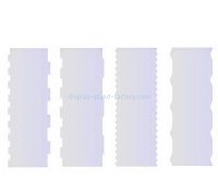 China plexiglass manufacturer custom acrylic icing frosting buttercream smoother scraper NLC-091