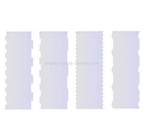 China plexiglass manufacturer custom acrylic icing frosting buttercream smoother scraper NLC-091