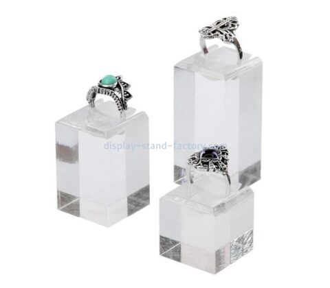 Lucite display supplier custom acrylic display stand block for ring NJD-254