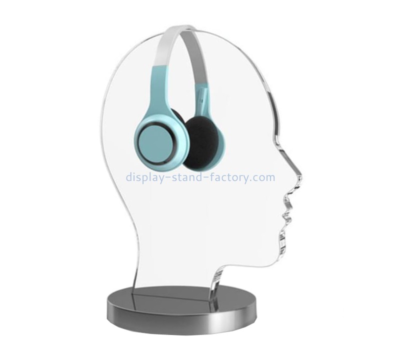 Plexiglass stand supplier custom acrylic headset display rack perspex headphone desktop stand NDS-069