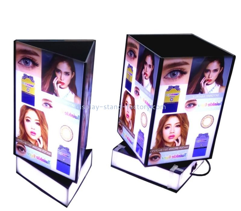 Custom rotating LED acrylic A4 advertising light box NLD-051