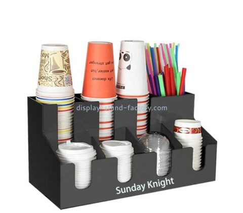 Wholesale custom acrylic milk tea shop countertop organizer NFD-440