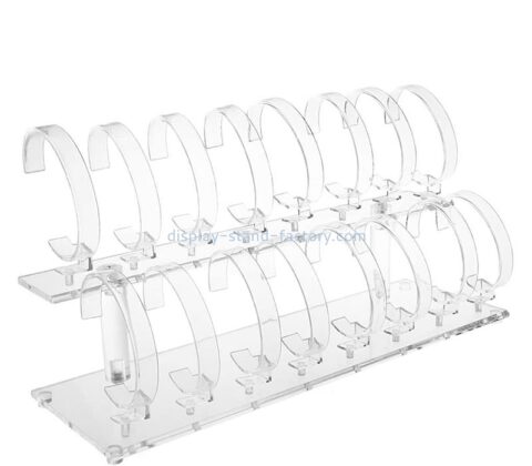 Wholesale custom acrylic 2 tiers watches display racks WDJ-325