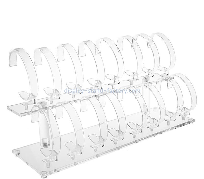 Wholesale custom acrylic 2 tiers watches display racks WDJ-325