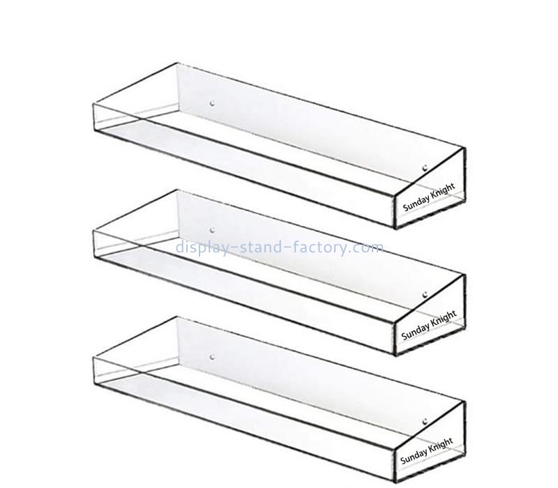 Custom wholesale acrylic wall bathroom floating shelves NOD-134